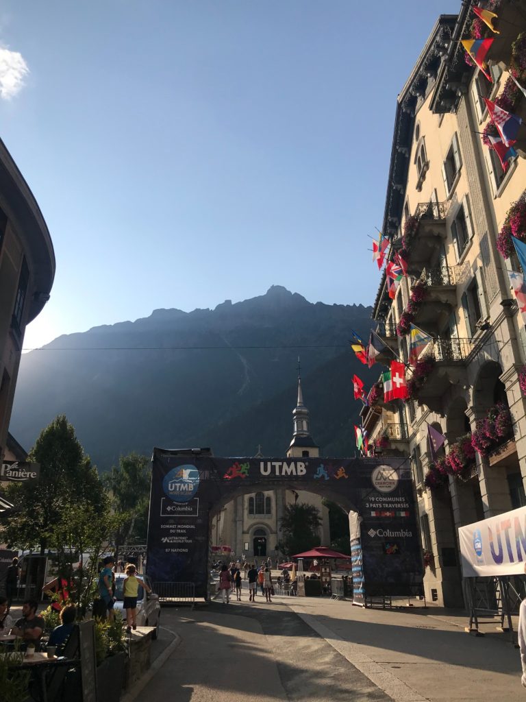 UTMB start in Mont Blanc, France