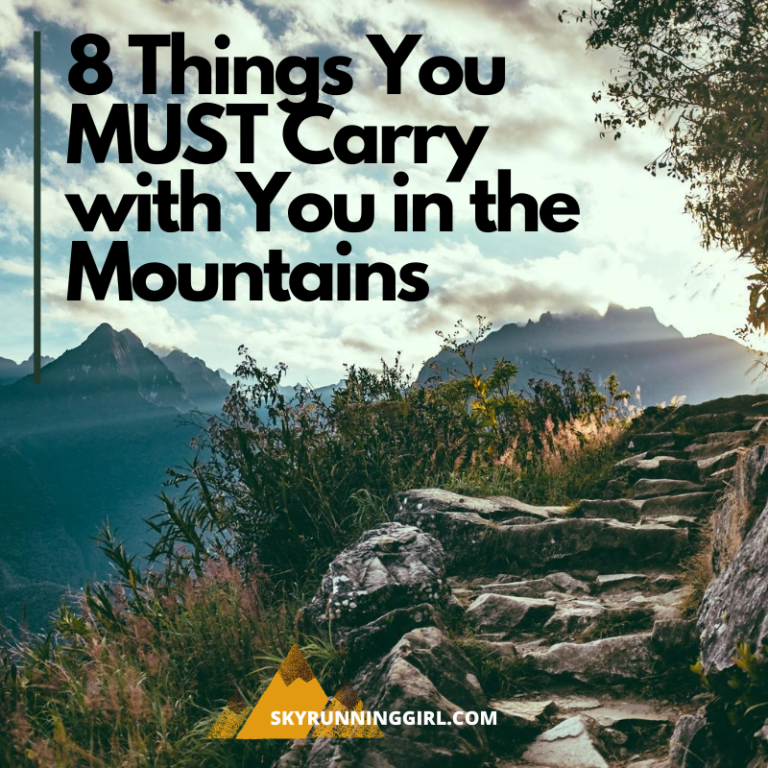 9 Things You MUST Carry with You in the Mountains - skyrunning girl - naia tower-pierce - djswagzilla