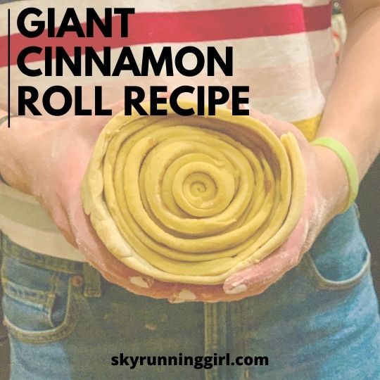 giant cinnamon roll recipe perfect for holidays like christmas and thanksgiving