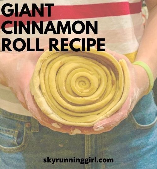 giant cinnamon roll recipe perfect for holidays like christmas and thanksgiving