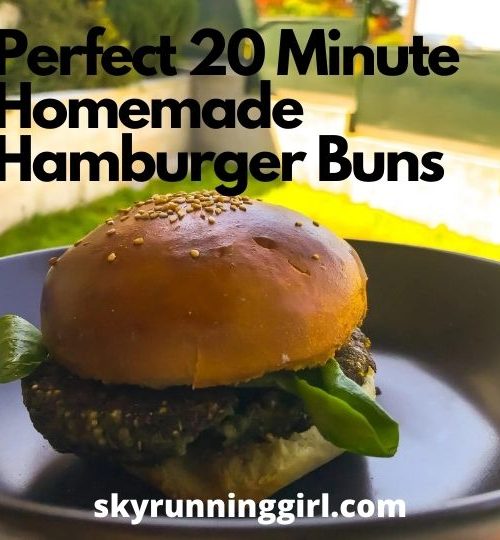 Burger on a plate in the French Alps - Skyrunning Girl - Naia Tower-Pierce